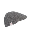 Made in UK Timeless classic Harris Tweed Oakmoor Flat Cap Steel Grey